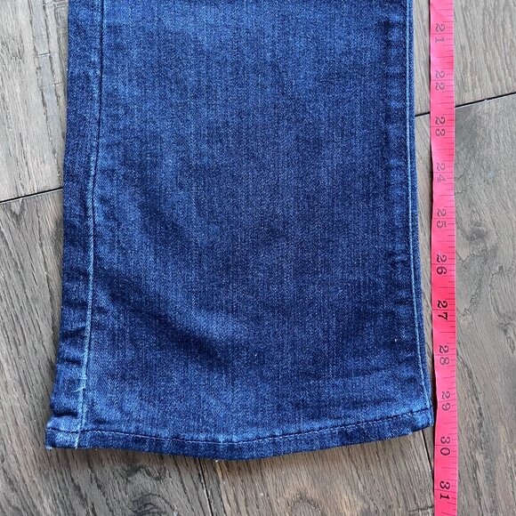 Paige Manhattan Bootcut Jeans Mid Rise Dark Wash Size 25 - Picture 6 of 6